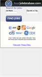 Mobile Screenshot of localjobdatabase.com